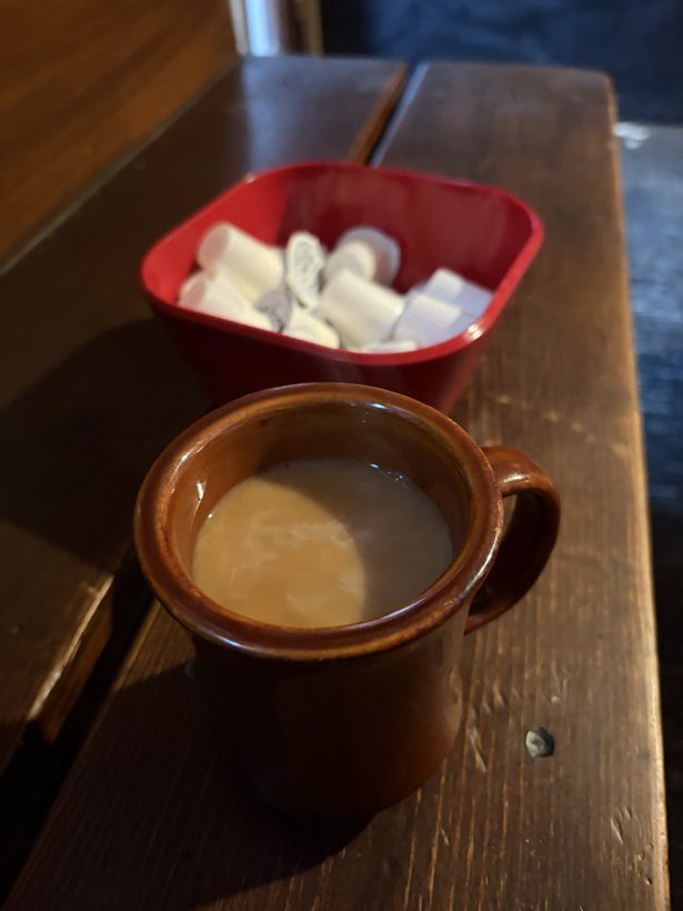 A classic diner mug of Maxwell House coffee